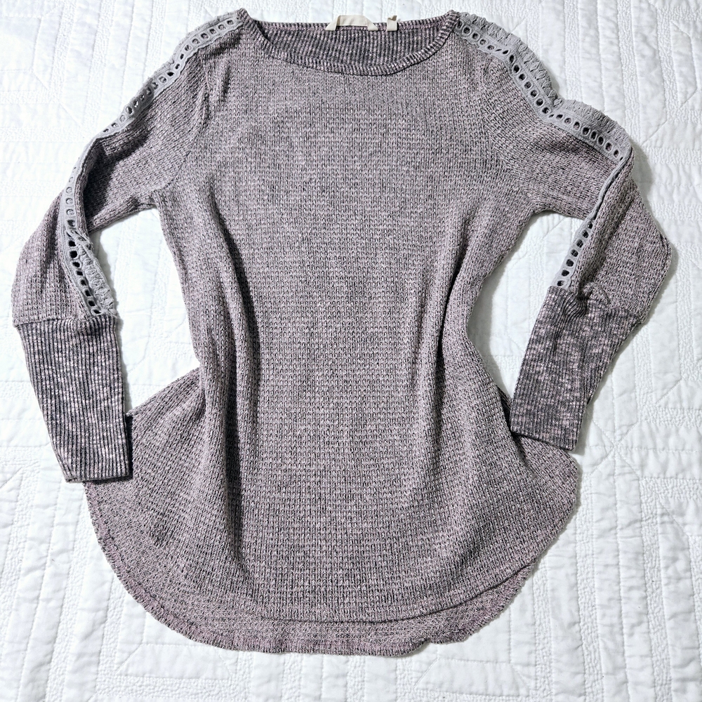 Soft Surroundings Gray Knit Top